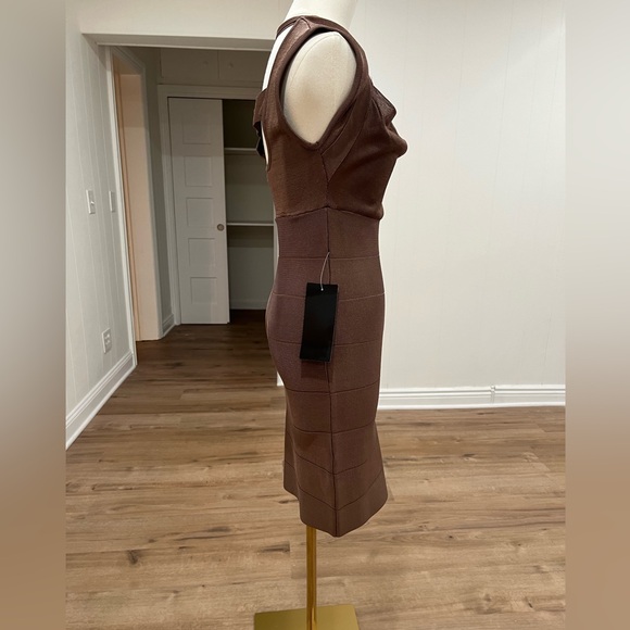 Bebe OVER THE SHOULDER BANDAGE DRESS Size Small - Picture 10 of 15